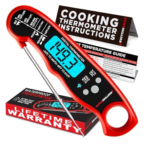 Alpha Grillers Meat Thermometer Digital - Instant Read Food Thermometer