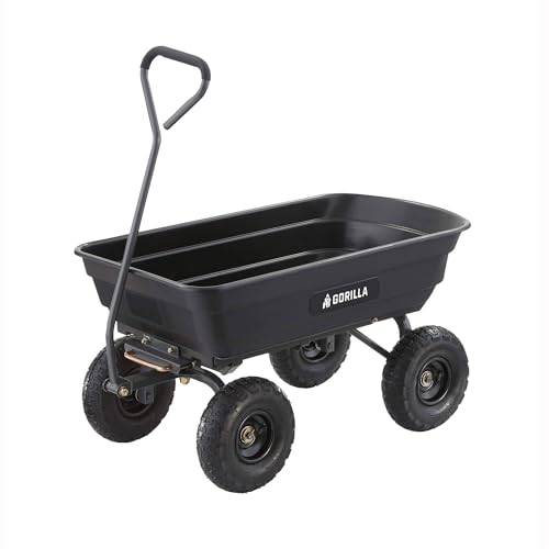 Gorilla Carts Utility Cart with Steel Frame, 600 Pound Capacity,