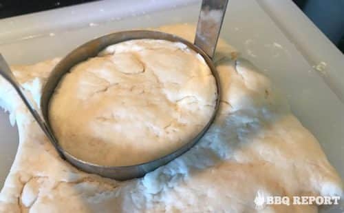 Cutting the biscuits