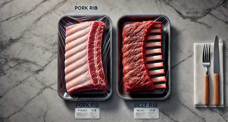 Properly storing cooked ribs in aluminum foil for refrigeration.