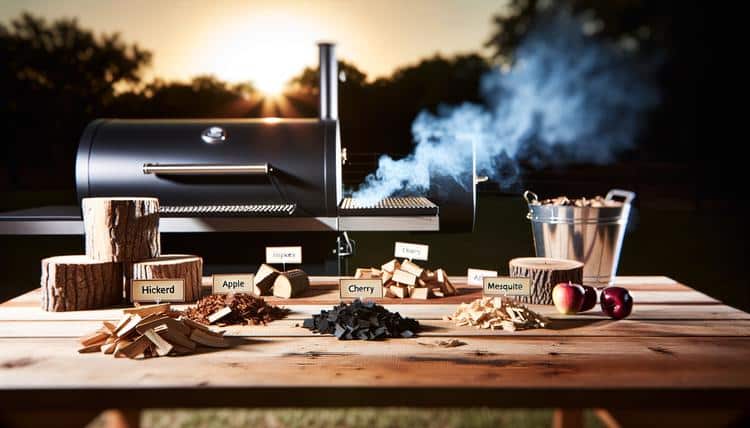 Best smoking wood variety packs for BBQ displayed with different wood chips and chunks