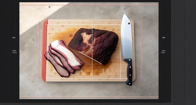 Brisket anatomy showing flat and point muscles