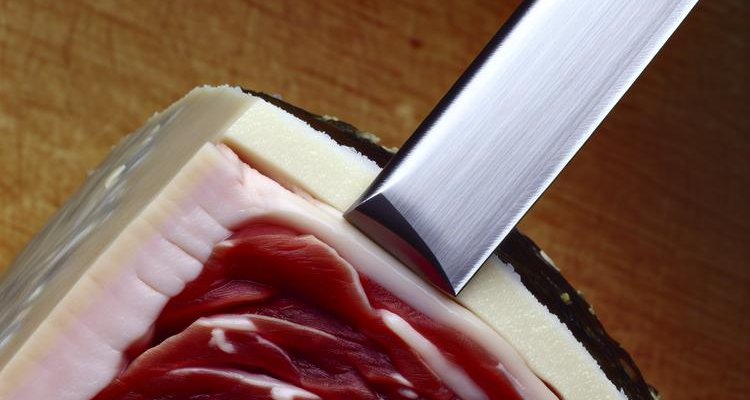 Close-up of properly trimmed brisket showing quarter-inch fat cap thickness