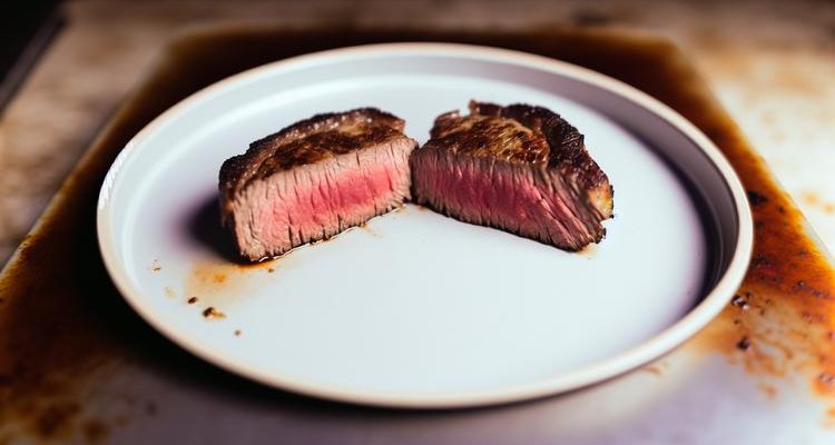 Cross-section of reverse-seared steak showing edge-to-edge medium-rare doneness and perfect crust