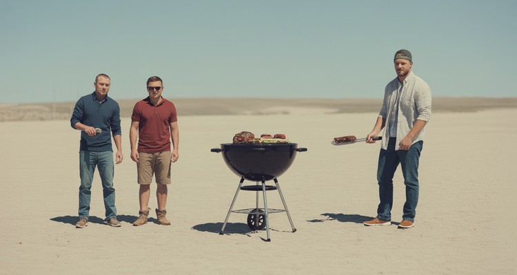 Close-up of a stainless steel rib hook placed between rib bones
