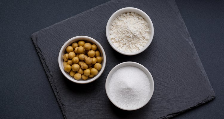 Natural sweeteners for sugar free BBQ sauce - monk fruit, stevia, and allulose in ceramic bowls