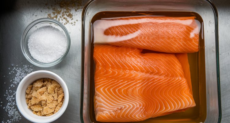 Brining Fish Before Smoking Fish fillets in brine before smoking